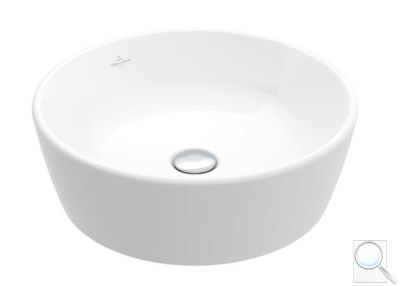 Umyvadlo na desku Villeroy & Boch Architectura průměr 450 mm, s přepadem, alpská bílá 5A254501. obr. 1