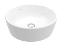 Umyvadlo na desku Villeroy & Boch Architectura průměr 450 mm, s přepadem, alpská bílá 5A254501