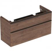 Koupelnová skříňka pod umyvadlo Geberit Smyle Square 58,4x62x47 cm, 73,4x62x47 cm, 88,4x62x47 cm, 118,4x62x47 cm ořech (118,4x62x47 cm 500.356.JR.1)