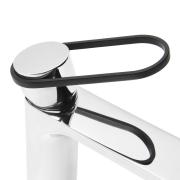 Umyvadlová baterie SAT Fusion bez výpusti páka kulatá černá SATBSFU271KPC. obr. 3&nbsp;