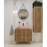 Umyvadlo na desku SAT Infinitio 45,5x32,5 cm růžová mat bez přepadu SATINF4532PM. obr. 8&nbsp;