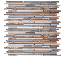 Skleněná mozaika Premium Mosaic bronze hnědá