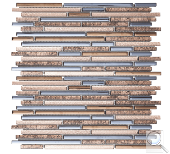 Skleněná mozaika Premium Mosaic bronze hnědá