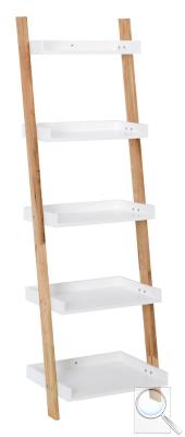 Set poličky a nosníků Naturel Home bílá/ořech mat 53,5x170x40 cm HOMEP5B obr. 1