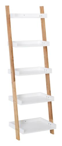 Set poličky a nosníků Naturel Home bílá/ořech mat 53,5x170x40 cm HOMEP5B