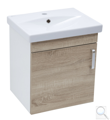 Koupelnová skříňka s umyvadlem Naturel Vario Dekor 50x51x40 cm dub bardolíno mat VARIO250BIDB. 