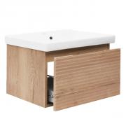 Koupelnová skříňka s umyvadlem Naturel Savona 78x43x44,8 cm dub halifax mat SAVONA80DHU1 (obr. 2)