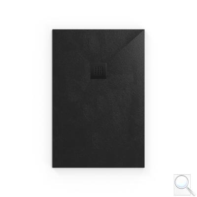Sprchová vanička obdélníková SAT Alek 120x80 cm litý mramor černá SATALEK12080 obr. 1