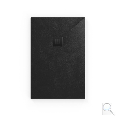 Sprchová vanička obdélníková SAT Alek 120x80 cm litý mramor černá SATALEK12080. obr. 1