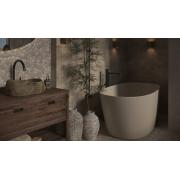 Umyvadlo na desku SAT Purity kámen bez otvoru pro baterii, bez přepadu SATSTONE. obr. 10&nbsp;
