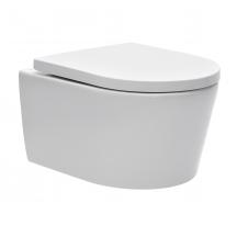 WC závěsné SAT Brevis včetně sedátka softclose, zadní odpad, bílá  SATBRE010RREXP