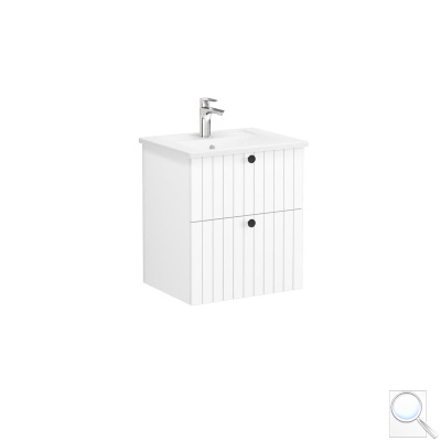 Koupelnová skříňka s umyvadlem Vitra Root 60x67x46 cm bílá mat ROOTG60WINTS. obr. 1