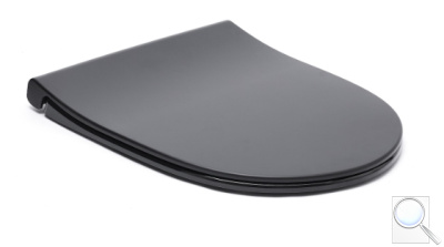 WC sedátko Vitra Sento duroplast černá matná 120-083R009. 