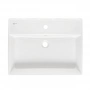 Umyvadlo SAT Infinitio 60,5x46,5 cm otvor pro baterii uprostřed bílá SATINF6046 (obr. 3)
