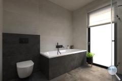 Koupelna Porcelaingres Urban 1 - koupelna-kamenna-se-sprchovym-koutem-a-vanou-urban-white-003