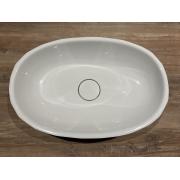 Umyvadlo na desku SAT Meda 56x37 cm bez otvoru pro baterii bílá SATME5637. obr. 4 
