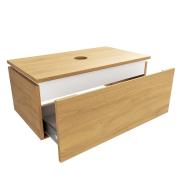 Koupelnová skříňka s krycí deskou SAT Feel 80x30x46 cm medový dub mat SATFEEL80DMD.  (2)
