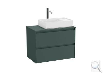 Koupelnová skříňka pod umyvadlo Roca ONA 79,4x58,3x45,7 cm zelená mat ONADESK802ZZMP obr. 1
