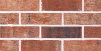 Fasádní pásek Klinker mix žíhaný červená reliéfní