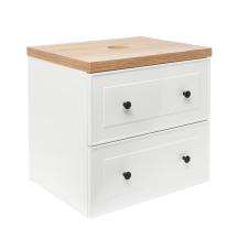 Koupelnová skříňka s krycí deskou Naturel Forli 80x53x46 cm bílá lesk FORLI80BID