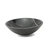 Umyvadlo na desku SAT Purity 43x43 cm černý mramor bez otvoru pro baterii, bez přepadu SATPURBL. obr. 2