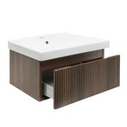 Koupelnová skříňka s umyvadlem SAT Evolution 78x30x44,8 cm ořech mat SATEVO80NAU1. obr. 2