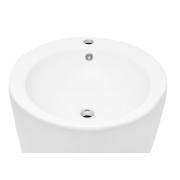 Volně stojící umyvadlo SAT Fusion 85x50 cm otvor pro baterii uprostřed SATFUS8550. obr. 3 