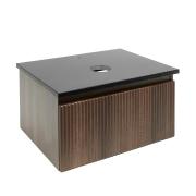Koupelnová skříňka s deskou z umělého kamene SAT Evolution 58x30x44,8 cm ořech mat SATEVO60NATK. obr. 2 