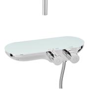 Sprchový systém SAT na stěnu s termostatickou baterií bílá/chrom SATSSTKPF1. obr. 5 