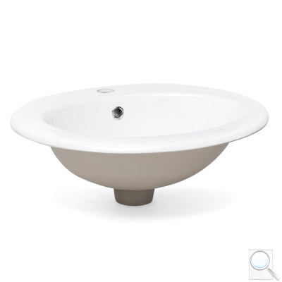Zápustné umyvadlo Multi Eur 51x45,5 cm otvor pro baterii uprostřed 1791NEW. 