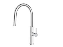 Dřezová baterie SAT s vytahovací sprškou, 2 proudy chrom lesk SATBSD286