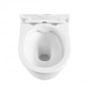 WC závěsné SAT Brevis včetně sedátka softclose, zadní odpad, bílá  SATBRE010RREXP (obr. 7)