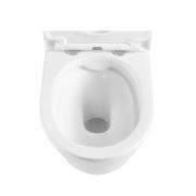WC závěsné SAT Brevis včetně sedátka softclose, zadní odpad, bílá  SATBRE010RREXP. obr. 7 