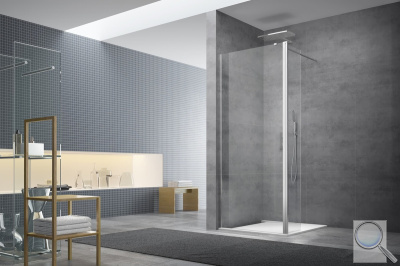 Sprchová zástěna Walk-in 90 cm SAT SATBWI90PRROZ. obr. 1
