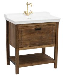 Koupelnová skříňka s umyvadlem Naturel Country 79,5x85x53 cm palisandr COUNTRY80ZPA