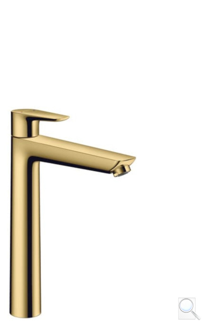 Vysoká umyvadlová baterie Hansgrohe Talis E s výpustí leštěný vzhled zlata 71716990. obr. 1