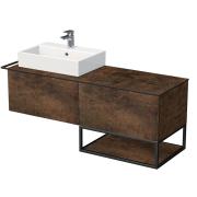 Koupelnová skříňka pod umyvadlo Naturel Oxo 140x58x50 cm měď mat OXO140701ZKDLM. obr. 2&nbsp;