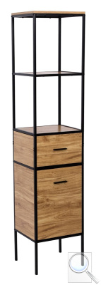 Regál Naturel Blackframe 40x181x35 cm javor lesk BFRAMEREG4. obr. 1