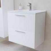 Koupelnová sestava s umyvadlem zrcadlem a osvětlením Vitra Mia 59x61x39,5 cm bílá lesk MIASET60B (obr. 6)