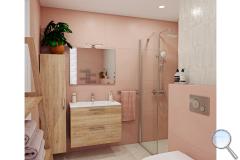 Koupelna Medley Pink - SIKO-koupelna-se-sprchovym-koutem-v-pastelovem-provedeni-serie-Medley-002