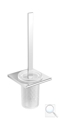 WC štětka SAT Evolution R chrom/mléčné sklo SATDEVOR37. obr. 1