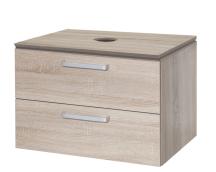 Koupelnová skříňka pod umyvadlo Naturel Vario Dekor 69x45 cm dub bardolino VARIODESK75ZDBDB