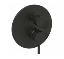 Sprchová baterie Paffoni Light s přepínačem černý mat LIG019NO