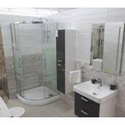 Sprchový kout čtvrtkruh 80x80x190, 90x90x190, 100x100x190 cm SAT TEX chrom lesklý. obr. 4 