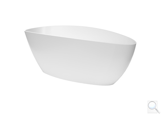 Volně stojící vana SAT Titta 156x71 cm litý mramor levá i pravá SATTI1570. obr. 1