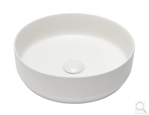 Umyvadlo na desku SAT Infinitio 39x39 cm mat bez otvoru pro baterii SATINF3939M. 