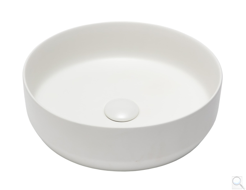 Umyvadlo na desku SAT Infinitio 39x39 cm mat bez otvoru pro baterii SATINF3939M. 
