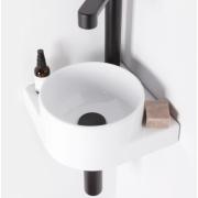 Umývátko Ravak Yard 28x12,5x28 cm s nerezovou konzolí X000001525. obr. 3&nbsp;