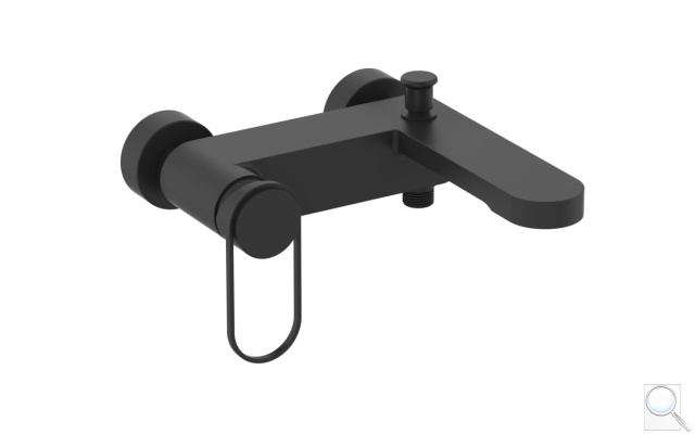 Vanová baterie SAT Fusion bez sprchového setu 150 mm matná černá SATBSFU222KPCC. obr. 1