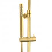 Sprchový systém SAT DARK na stěnu s termostatickou baterií broušené zlato SATDASSTKBZ (obr. 10)